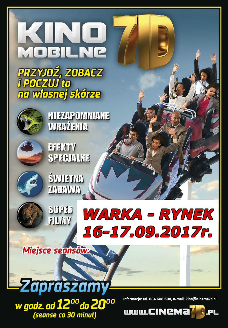 Kino mobilne 7D 16-17.09.2017 Warka - Rynek